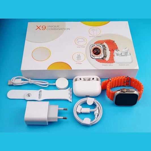 X9 Unique Combination Smart Watch With Bluetooth Airpods Pro 2